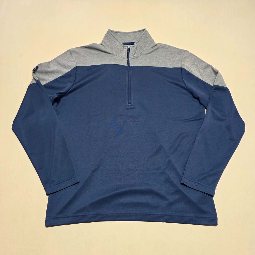 Adidas PRIMEGREEN Pullover Men Sports Sweatshirt Size Medium 1/4 Zip Long Sleeve